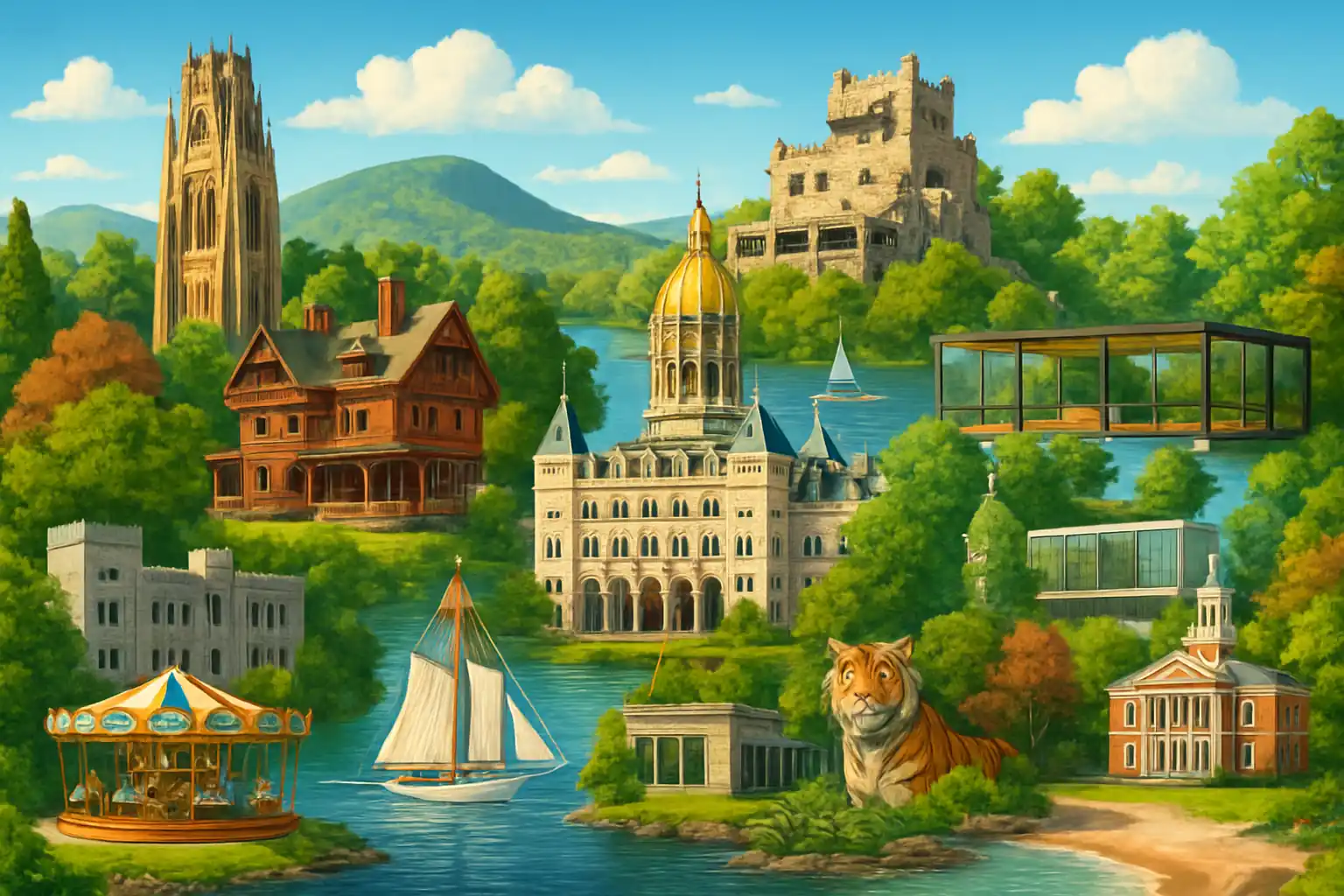 Wynajem samochodu w USA – Connecticut