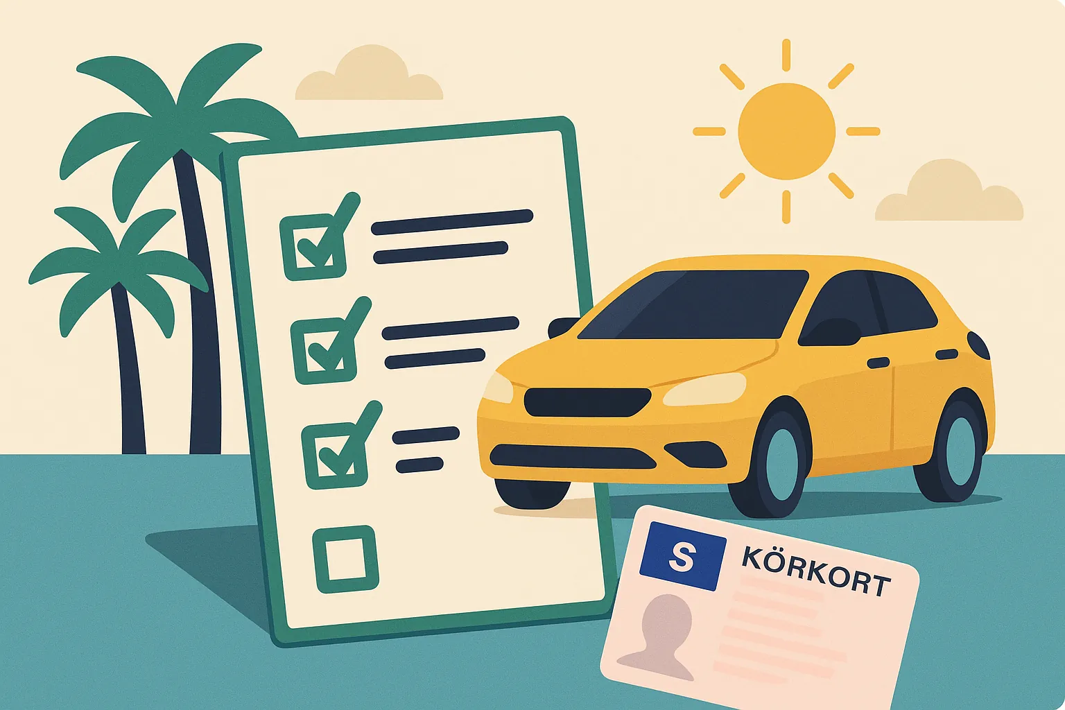 Checklist for renting car abroad