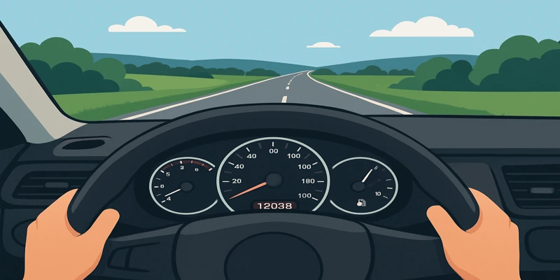 Mileage on rental car