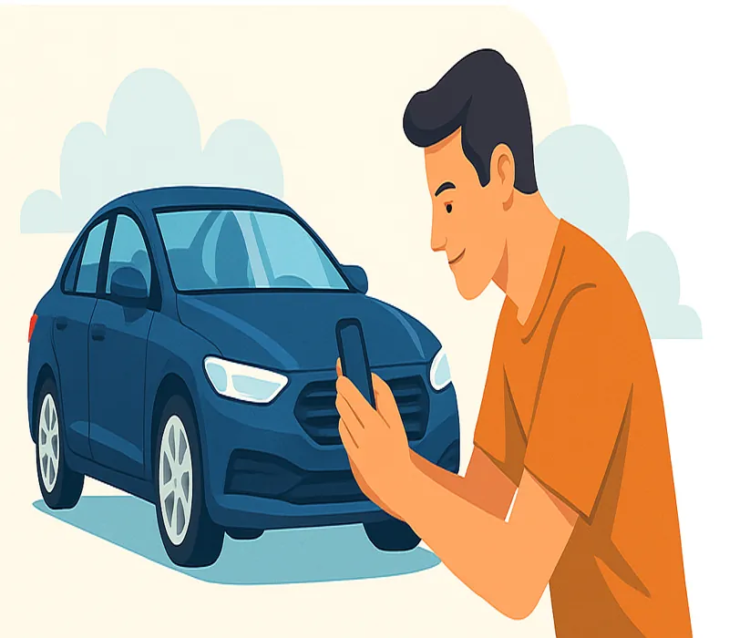 Huurwagen gronddig inspecteren